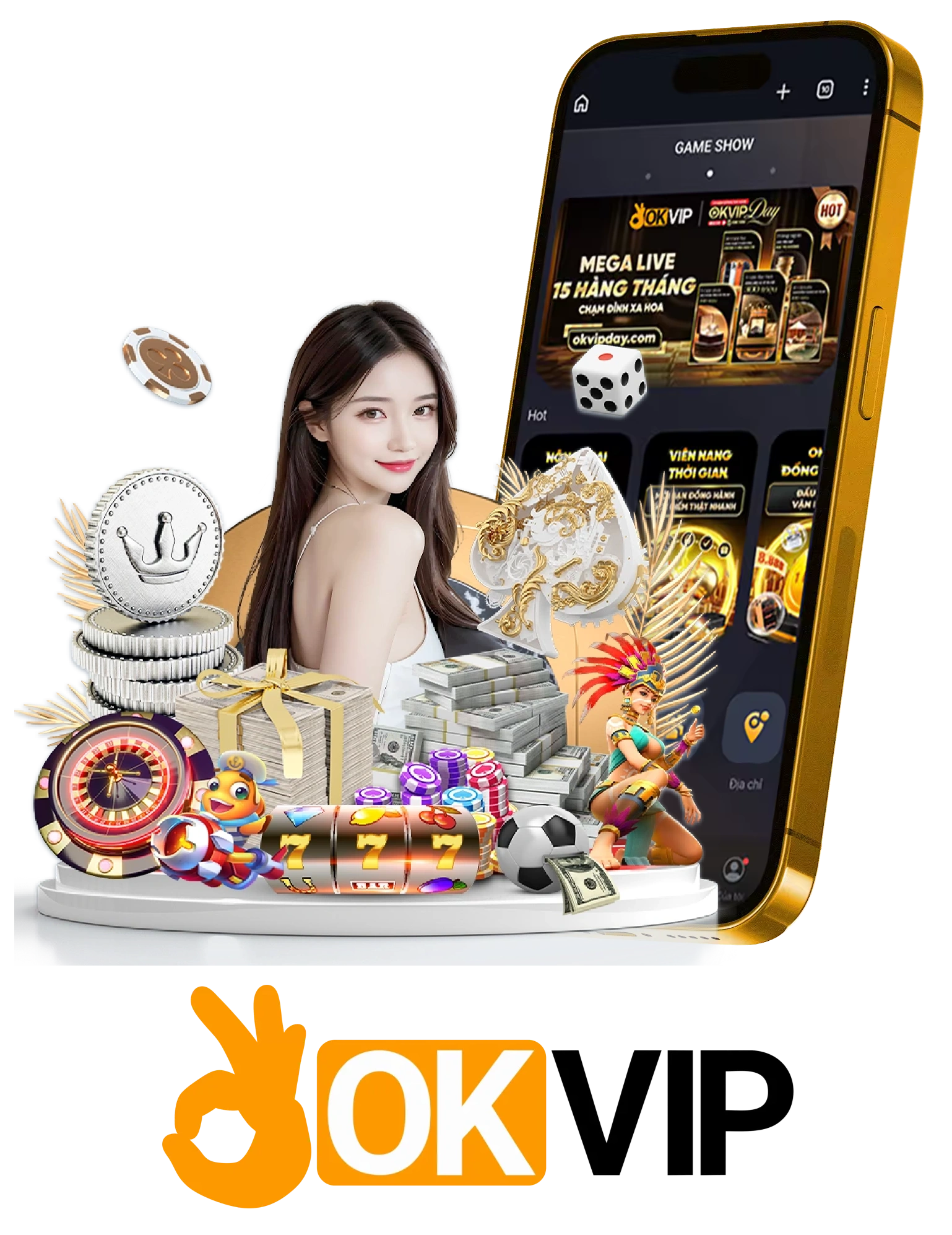 Ứng dụng OKVIP trên điện thoại